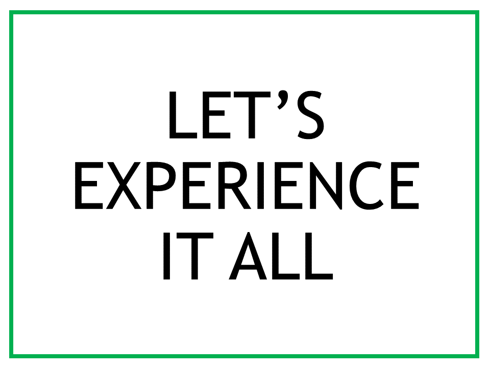 Green - Let's Experience it All